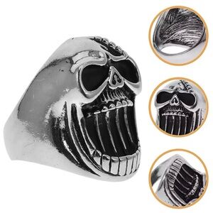 Men's Silver Skull Ring